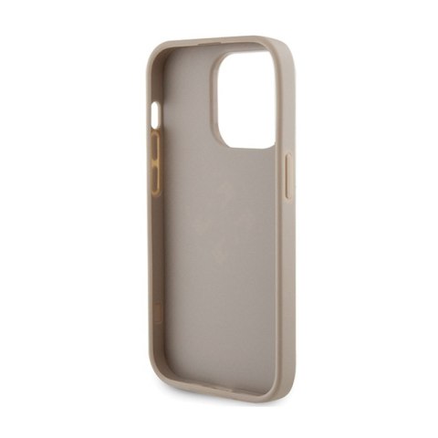 Guess Perforated 4G Glitter - Etui iPhone 15 Pro Max (złoty) Guess Perforated 4G Glitter - Etui iPhone 15 Pro Max (złoty)