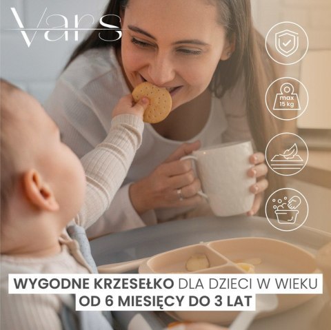 KRZESEŁKO DO KARMIENIA VARS BEIGE