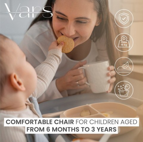 KRZESEŁKO DO KARMIENIA VARS GREY