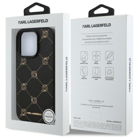 Karl Lagerfeld MagSafe Karl Head - Etui iPhone 16 Pro Max (czarny) Karl Lagerfeld MagSafe Karl Head - Etui iPhone 16 Pro Max (czarny)