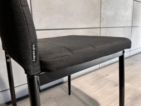 Krzesło tapicerowane VALVA LINE FABRIC BLACK Krzesło tapicerowane VALVA LINE FABRIC BLACK