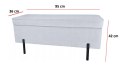 PUFA kufer Lugano LUZZI GREY VELVET 95