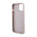 Guess Saffiano MagSafe - Etui iPhone 15 Plus (różowy)