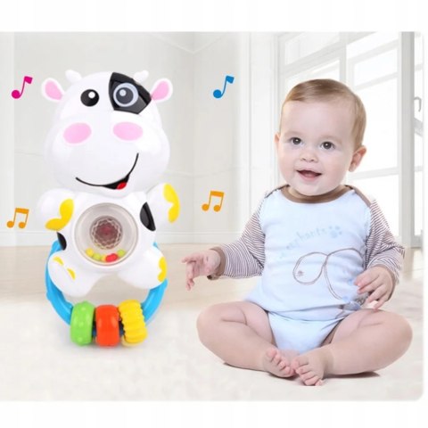 GRZECHOTKA SENSORYCZNA KRÓWKA MELODYJKI ŚWIATŁA 81 GRZECHOTKA SENSORYCZNA KRÓWKA MELODYJKI ŚWIATŁA 81