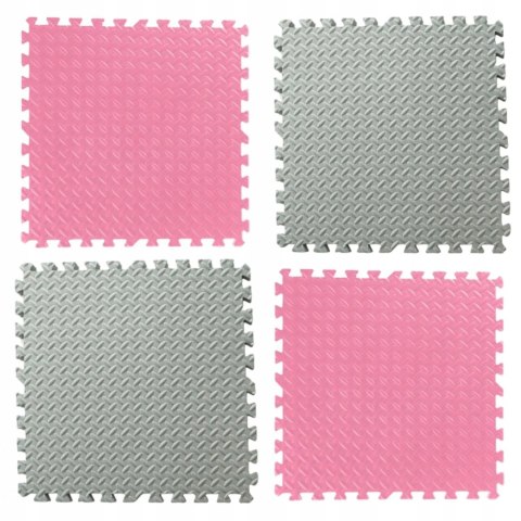 Gruba mata piankowa Eva duże puzzle piankowe XXL 120x120x 1cm 4szt EM1002RS Gruba mata piankowa Eva duże puzzle piankowe XXL 120x120x 1cm 4szt EM1002RS