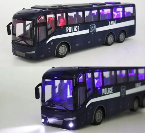 Autobus Policja Bus Zdalnie sterowany QH866-4 Autobus Policja Bus Zdalnie sterowany QH866-4