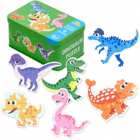 Moje pierwsze puzzle dinozaury puszka 27 szt. 1777 Moje pierwsze puzzle dinozaury puszka 27 szt. 1777