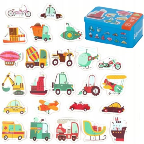 Moje pierwsze puzzle pojazdy puszka 48 szt. 1820 Moje pierwsze puzzle pojazdy puszka 48 szt. 1820