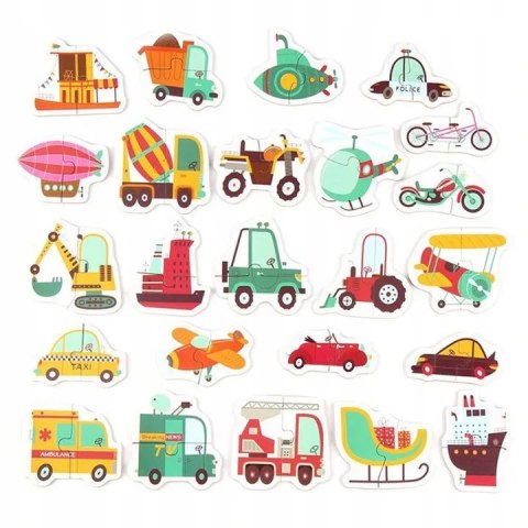 Moje pierwsze puzzle pojazdy puszka 48 szt. 1820 Moje pierwsze puzzle pojazdy puszka 48 szt. 1820