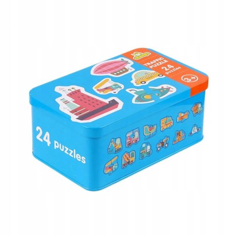 Moje pierwsze puzzle pojazdy puszka 48 szt. 1820 Moje pierwsze puzzle pojazdy puszka 48 szt. 1820