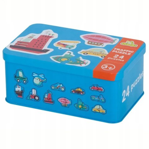 Moje pierwsze puzzle pojazdy puszka 48 szt. 1820 Moje pierwsze puzzle pojazdy puszka 48 szt. 1820