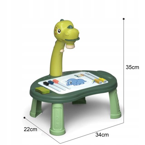 Projektor do rysowania dinozaur T-rex gra chińczyk 43Z Projektor do rysowania dinozaur T-rex gra chińczyk 43Z