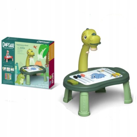 Projektor do rysowania dinozaur T-rex gra chińczyk 43Z Projektor do rysowania dinozaur T-rex gra chińczyk 43Z