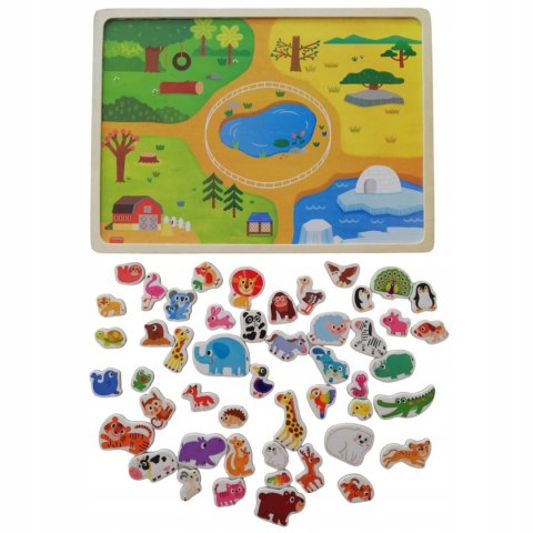 Układanka tablica puzzle magnetyczne zwierzęta MTF-C02 Układanka tablica puzzle magnetyczne zwierzęta MTF-C02