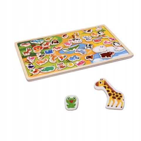 Układanka tablica puzzle magnetyczne zwierzęta MTF-C02 Układanka tablica puzzle magnetyczne zwierzęta MTF-C02