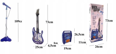 Gitara elektryczna wzmacniacz mikrofon 8010N Gitara elektryczna wzmacniacz mikrofon 8010N