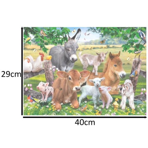 Puzzle układanka 100 elementów Na farmie 6+ CASTORLAND Puzzle układanka 100 elementów Na farmie 6+ CASTORLAND