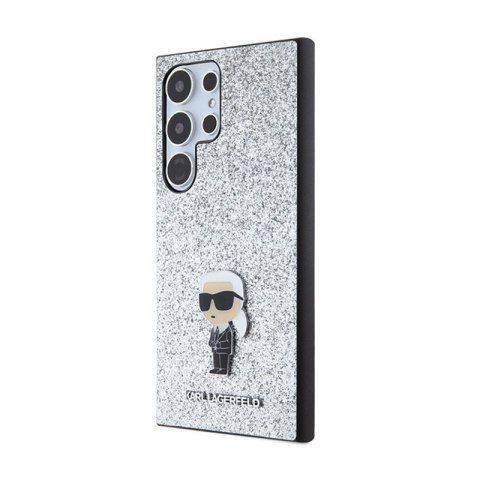 Karl Lagerfeld Fixed Glitter Ikonik Logo Metal Pin - Etui Samsung Galaxy S24 Ultra (srebrny) Karl Lagerfeld Fixed Glitter Ikonik Logo Metal Pin - Etui Samsung Galaxy S24 Ultra (srebrny)