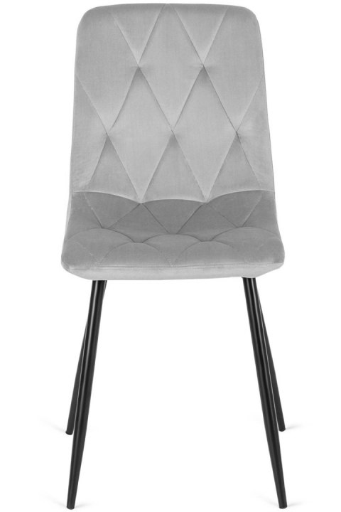 Krzesło tapicerowane BORGO VELVET LIGHT GREY II GATUNEK Krzesło tapicerowane BORGO VELVET LIGHT GREY II GATUNEK