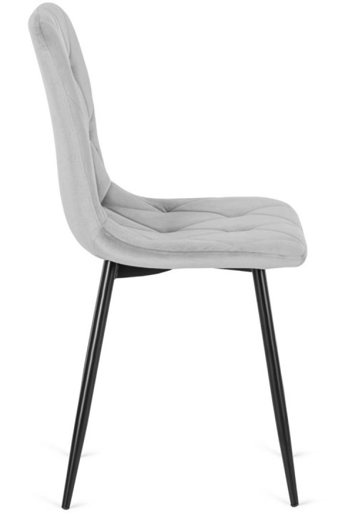 Krzesło tapicerowane BORGO VELVET LIGHT GREY II GATUNEK Krzesło tapicerowane BORGO VELVET LIGHT GREY II GATUNEK