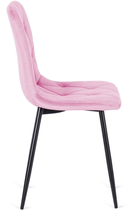 Krzesło tapicerowane BORGO VELVET PINK II GATUNEK Krzesło tapicerowane BORGO VELVET PINK II GATUNEK