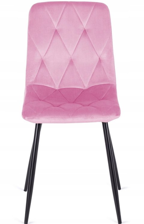 Krzesło tapicerowane BORGO VELVET PINK II GATUNEK Krzesło tapicerowane BORGO VELVET PINK II GATUNEK
