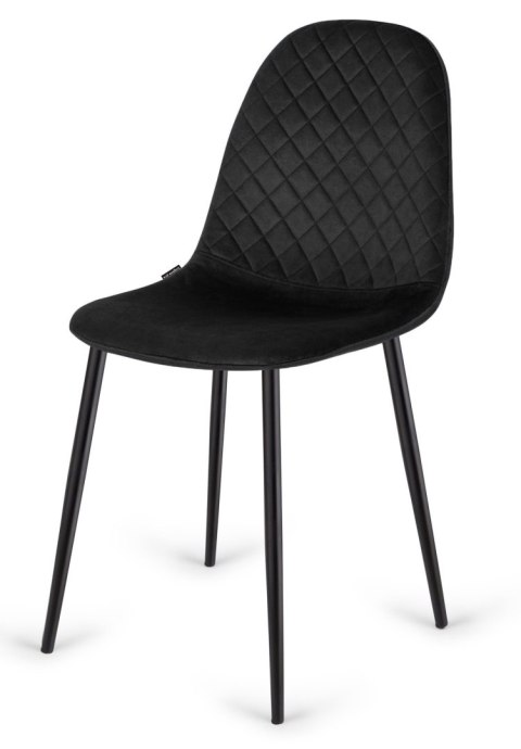 Krzesło tapicerowane CARO VELVET BLACK II GATUNEK Krzesło tapicerowane CARO VELVET BLACK II GATUNEK
