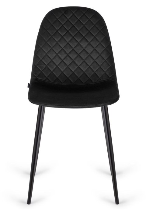 Krzesło tapicerowane CARO VELVET BLACK II GATUNEK Krzesło tapicerowane CARO VELVET BLACK II GATUNEK