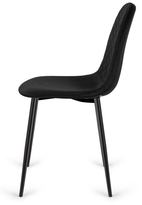 Krzesło tapicerowane CARO VELVET BLACK II GATUNEK Krzesło tapicerowane CARO VELVET BLACK II GATUNEK