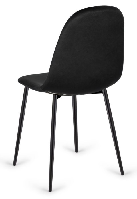Krzesło tapicerowane CARO VELVET BLACK II GATUNEK Krzesło tapicerowane CARO VELVET BLACK II GATUNEK