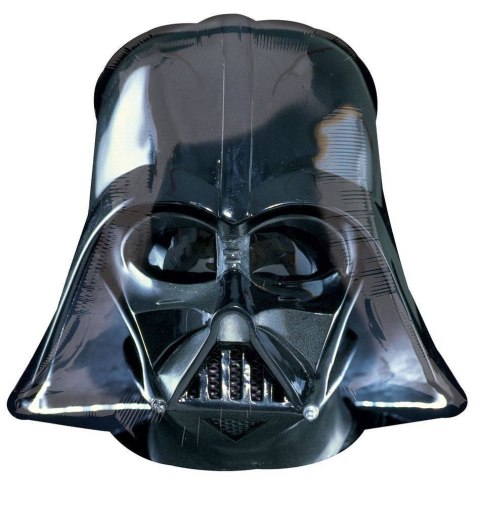 Balon foliowy, Star Wars Darth Vader Czarny, 46 cm x 50 cm Balon foliowy, Star Wars Darth Vader Czarny, 46 cm x 50 cm