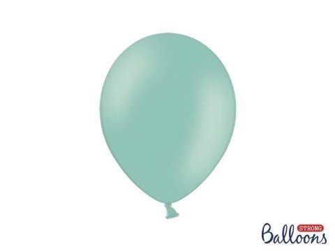 Balony lateksowe Strong, Miętowe, Pastel Mint Green, 30cm, 10 szt.