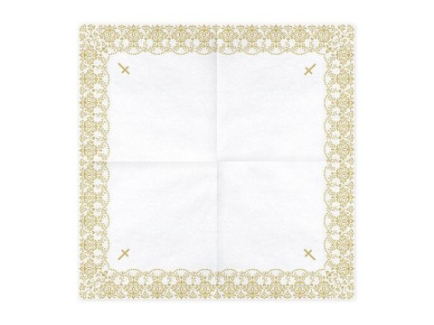 Serwetki z ornamentem, 33x33cm, złoty (1 op. / 20 szt.) Serwetki z ornamentem, 33x33cm, złoty (1 op. / 20 szt.)