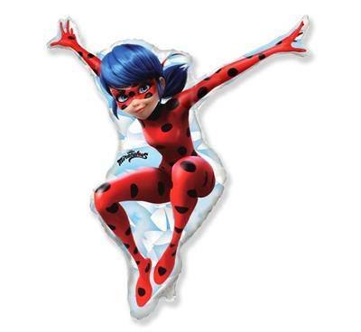 Balon Foliowy - Lady Bug Miraculum, Biedronka i Czarny Kot, FX Balon Foliowy - Lady Bug Miraculum, Biedronka i Czarny Kot, FX