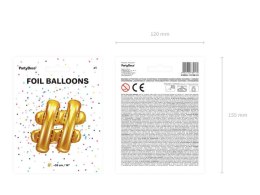 Balon foliowy # 35cm, Złota