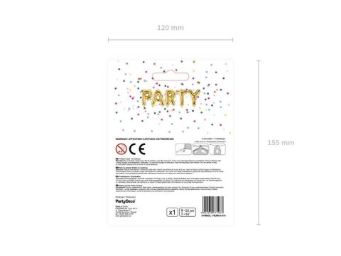Balon foliowy Litera A, 35cm, Złota Balon foliowy Litera A, 35cm, Złota