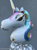 Balon foliowy, pastelowy Jednorożec Unicorn, 73x90cm
