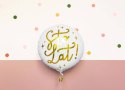 Balon foliowy urodzinowy Sto lat! biały, 35cm