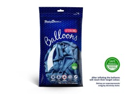 Balony lateksowe Strong, Chabrowe, Metallic Cornflower Blue 30cm, 10 szt.