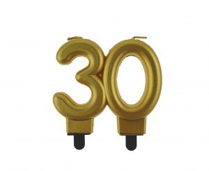 Świeczka na tort 30 urodziny, liczba „30" Świeczka na tort 30 urodziny, liczba „30"
