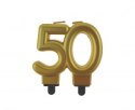 Świeczka na tort 50 urodziny, liczba „50"
