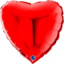 Balon Foliowy - Czerwone Serce 56cm, Grabo