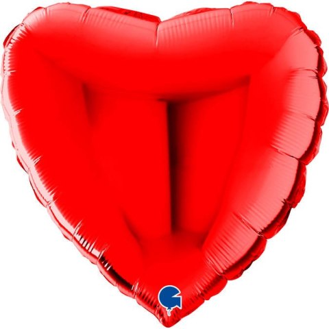 Balon Foliowy - Czerwone Serce 56cm, Grabo Balon Foliowy - Czerwone Serce 56cm, Grabo