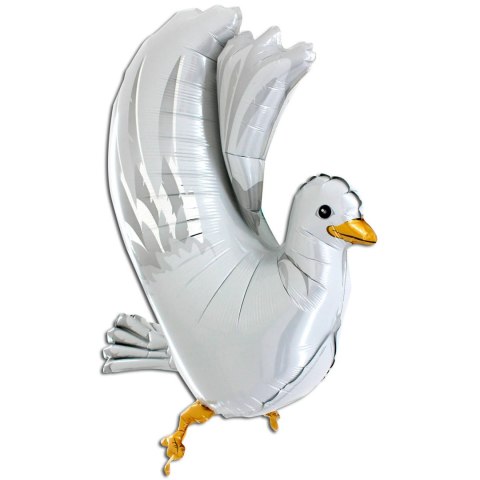 Balon Foliowy - Gołąb 3D wesele 94cm, Grabo Balon Foliowy - Gołąb 3D wesele 94cm, Grabo