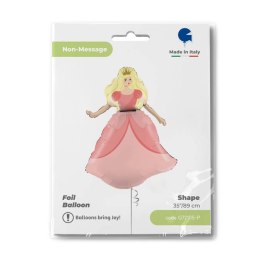 Balon Foliowy Księżniczka różowa- 89 cm