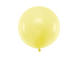Balon lateksowy Gigant, Żółty, Pastel Light Yellow, 60 cm, 1 szt.