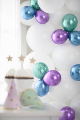 Balony lateksowe Glossy, Chrome, Zielone, 30cm, 10 szt.
