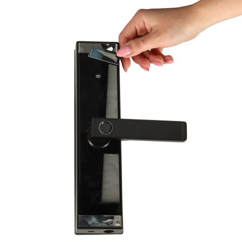 Zamek elektroniczny do drzwi SMART klamka inteligentna na kod odcisk palca bluetooth Zamek elektroniczny do drzwi SMART klamka inteligentna na kod odcisk palca bluetooth