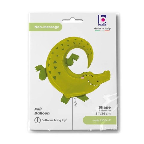 Balon Foliowy Aligator, dżungla Safari 86cm Balon Foliowy Aligator, dżungla Safari 86cm