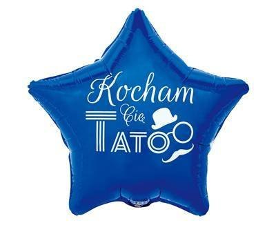Balon Foliowy gwiazdka, Kocham Cię Tato, 44cm Balon Foliowy gwiazdka, Kocham Cię Tato, 44cm